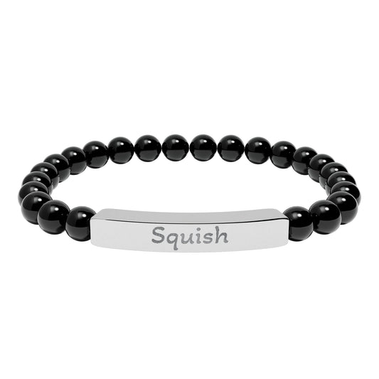 Engraved Stone Bracelet - 'Squish'