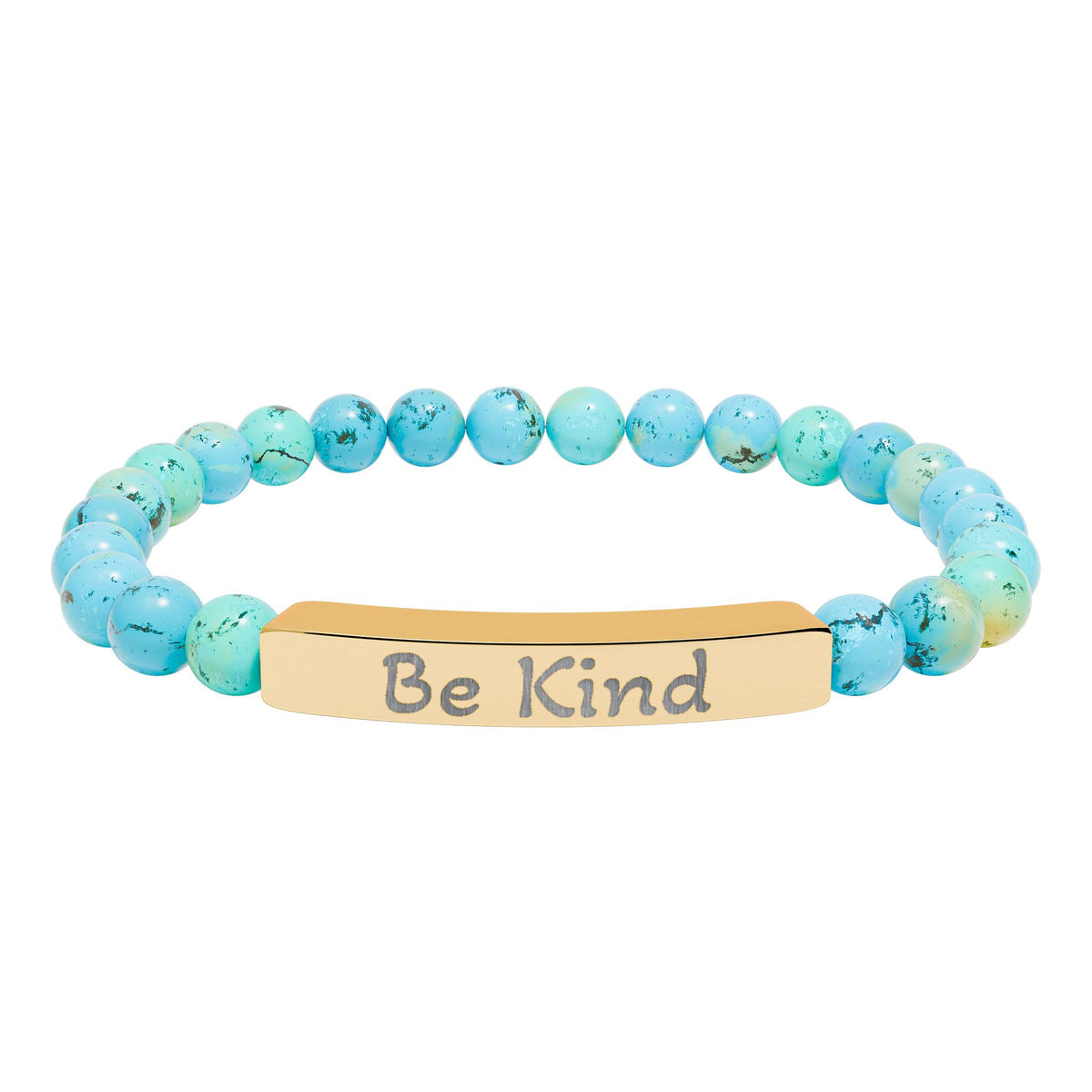 Engraved Stone Bracelet - 'Be Kind'