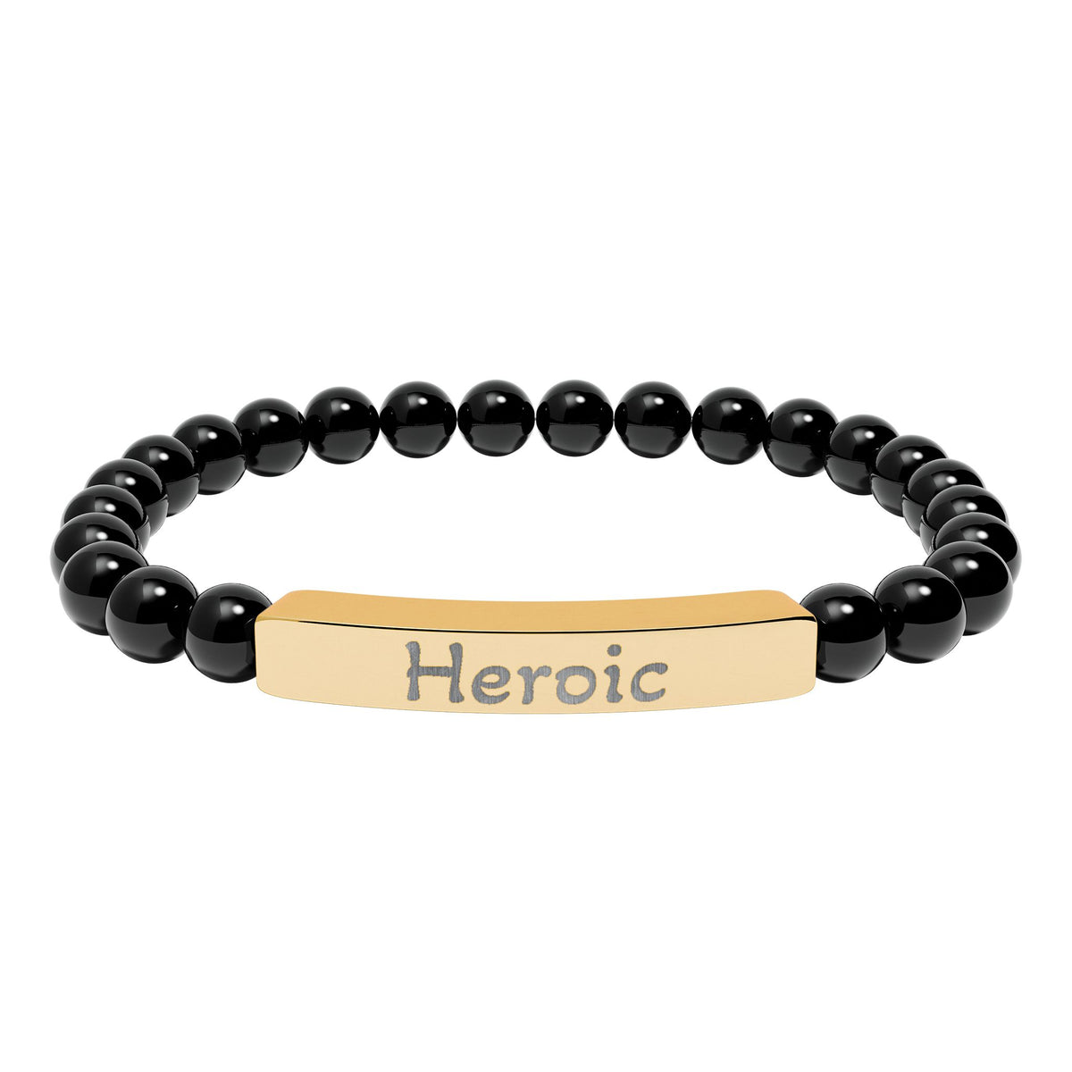 Engraved Stone Bracelet - 'Heroic'