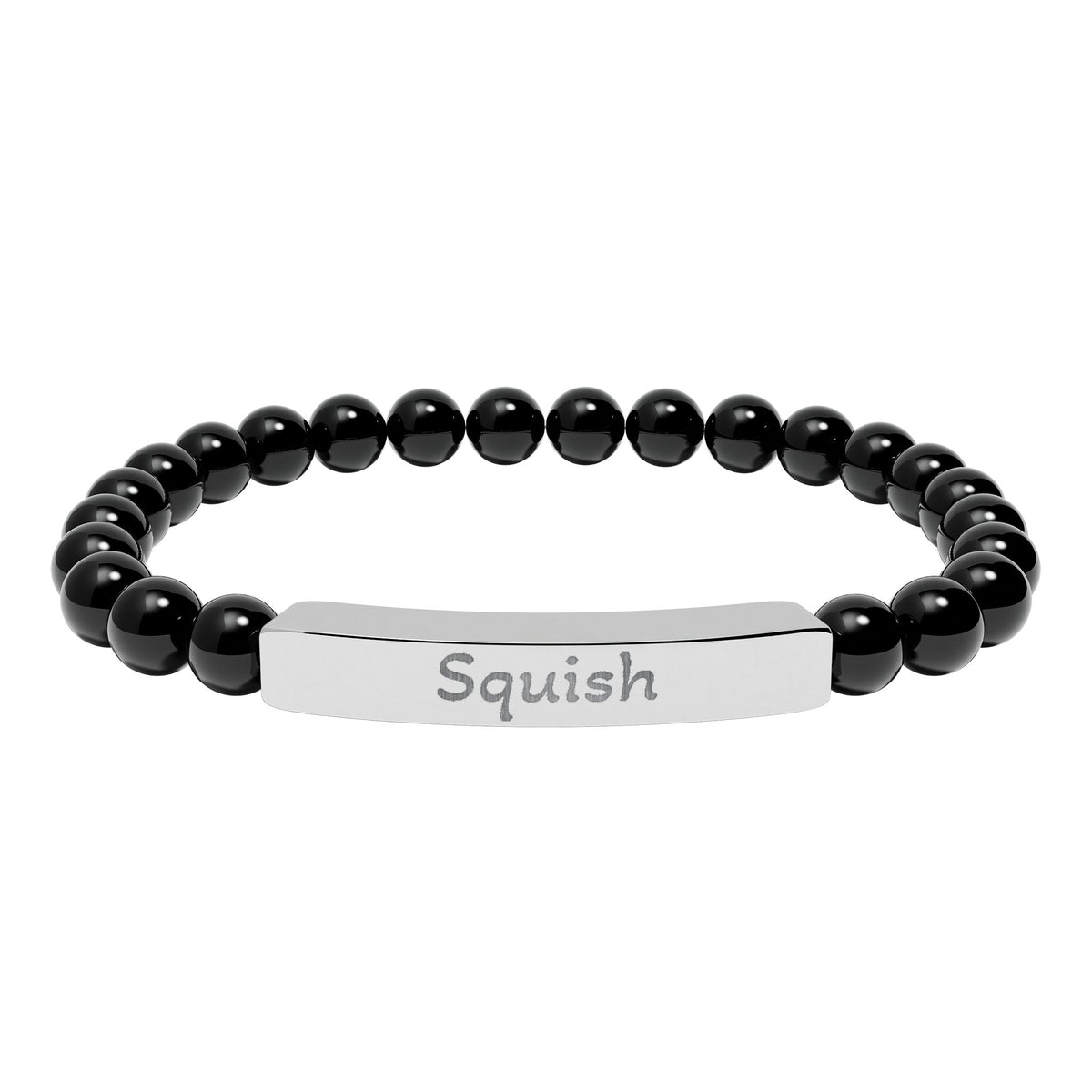Engraved Stone Bracelet - 'Squish'