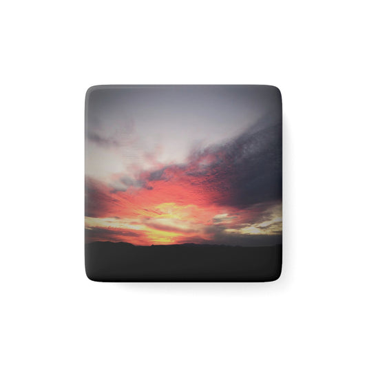 Porcelain Magnet - "Desert Sunset"