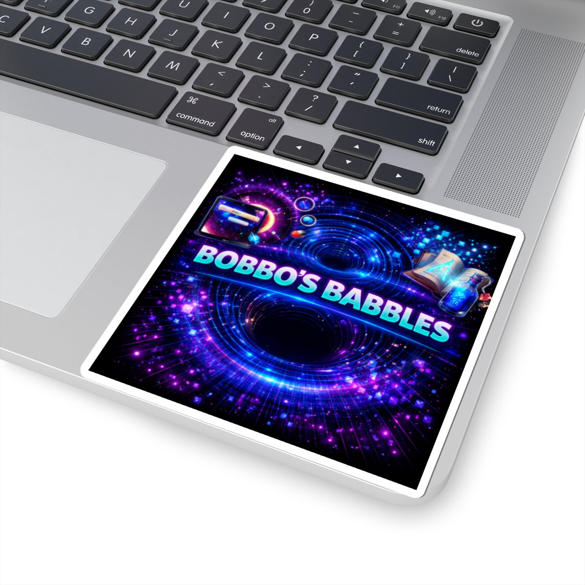 'Bobbo’s Babbles' Matrix Logo Sticker