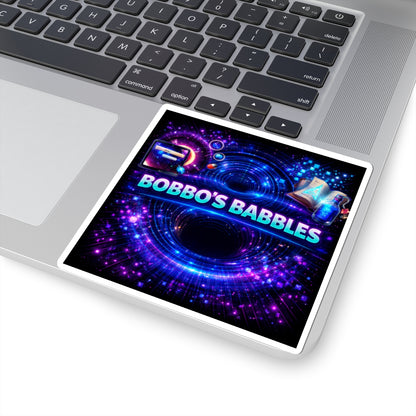 'Bobbo’s Babbles' Matrix Logo Sticker