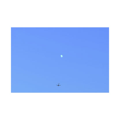 "To The Moon" (Blue) Canvas