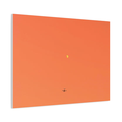 "To The Moon" (Orange) Canvas