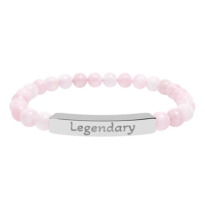 Engraved Stone Bracelet - 'Legendary'