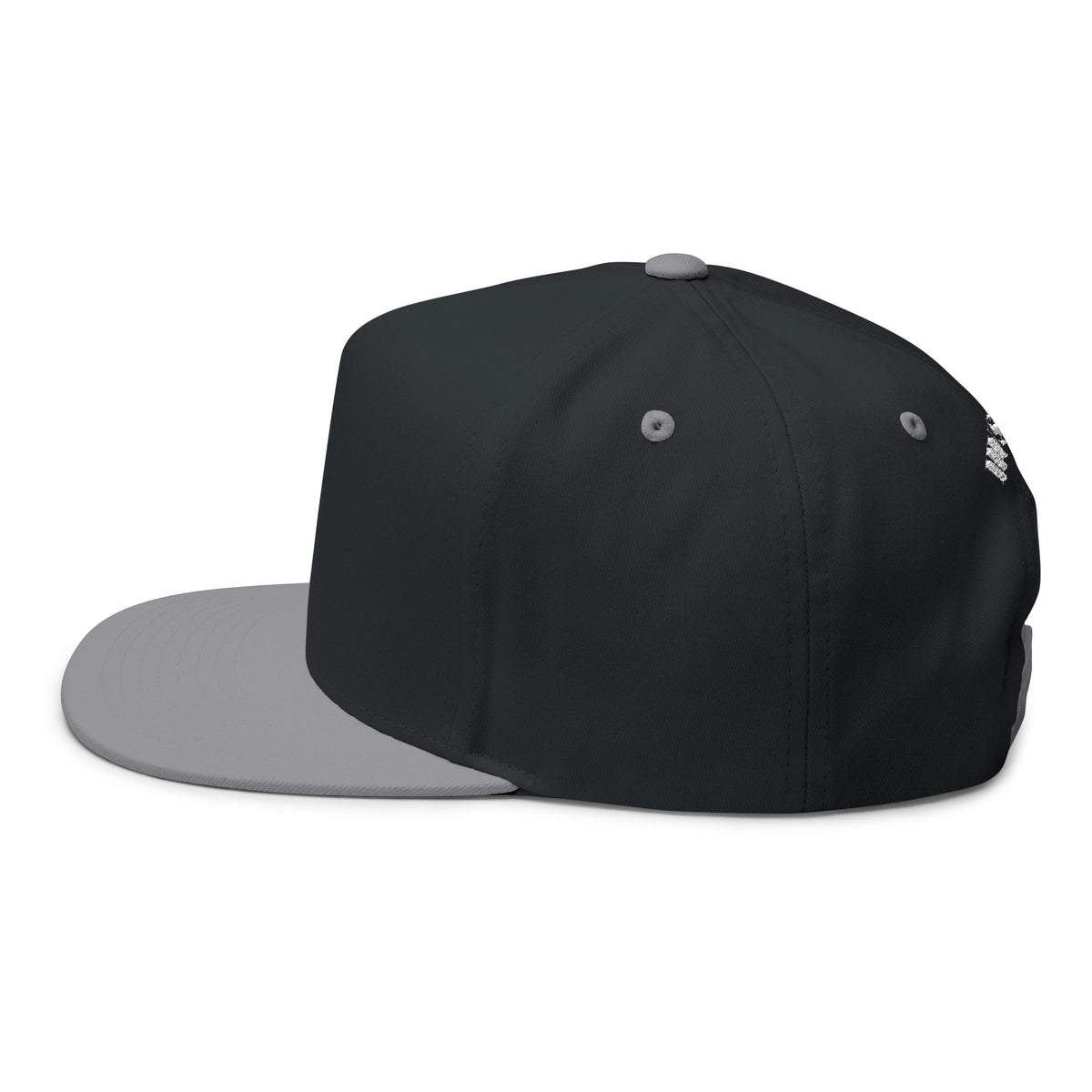 Hustle - Blank Front Flat Bill Snapback Trucker Hat