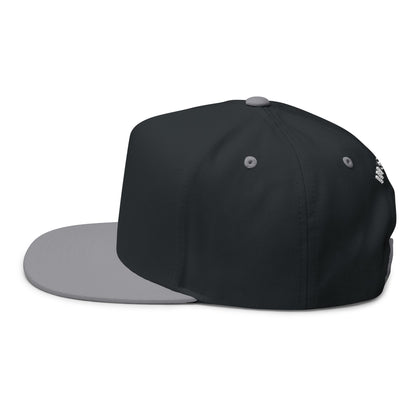 Hustle - Blank Front Flat Bill Snapback Trucker Hat
