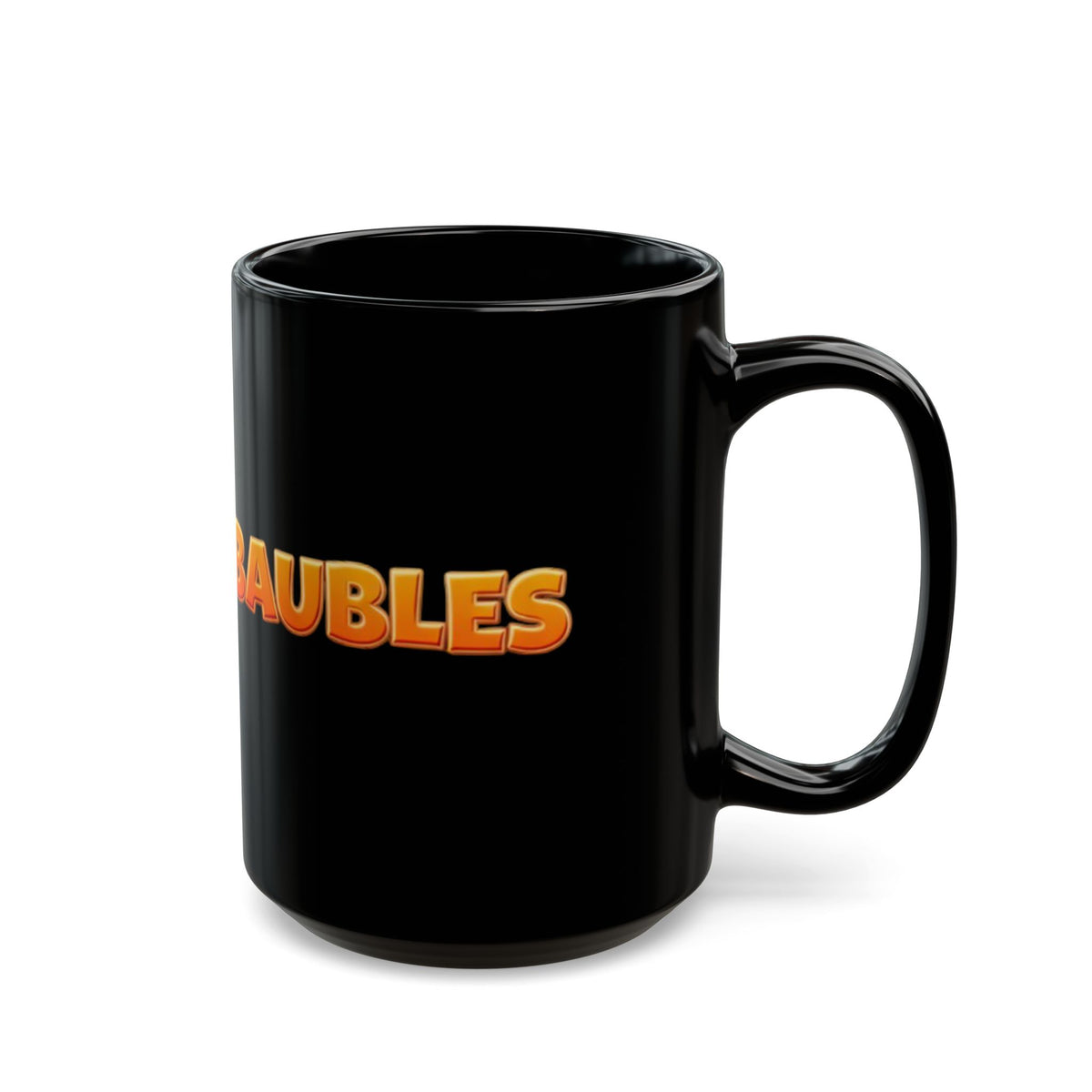 Baubles Big Logo Mug - Black