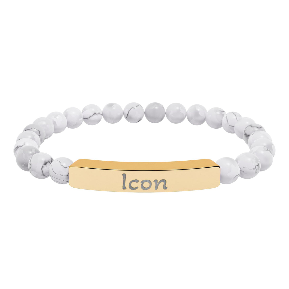 Engraved Stone Bracelet - 'Icon'