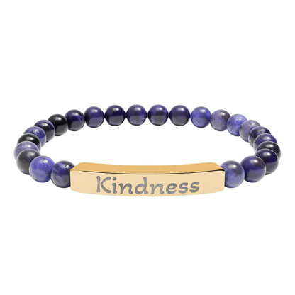 Engraved Stone Bracelet - 'Kindness'