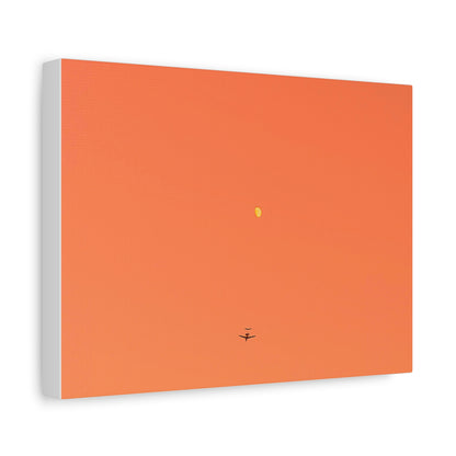 "To The Moon" (Orange) Canvas