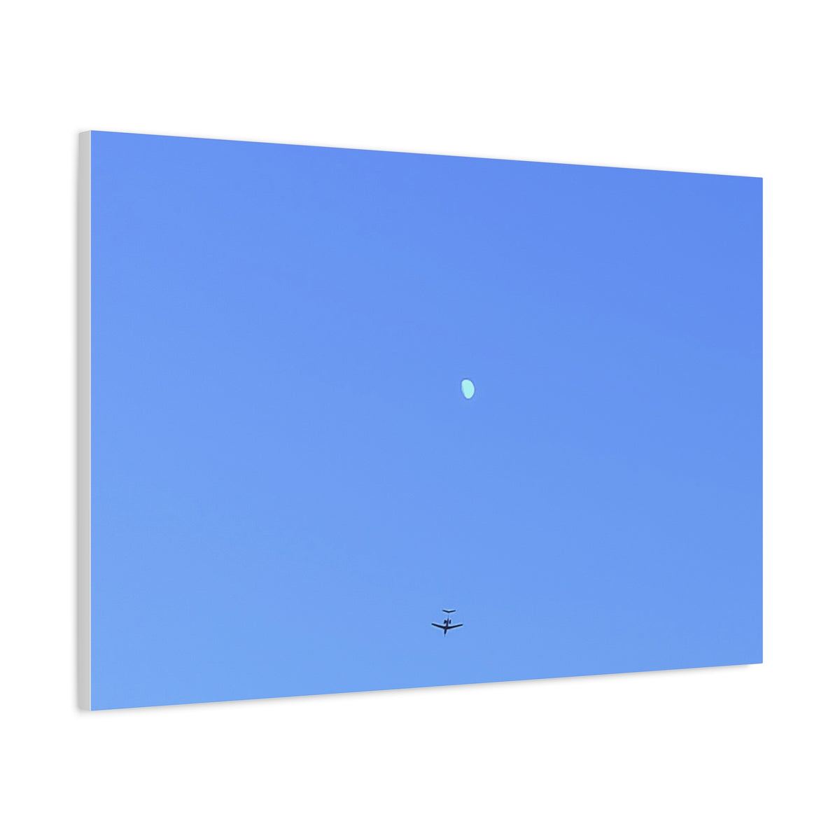 "To The Moon" (Blue) Canvas