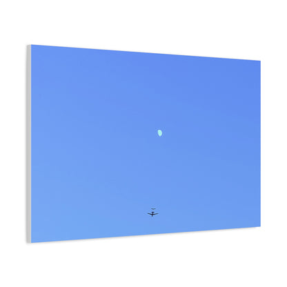"To The Moon" (Blue) Canvas