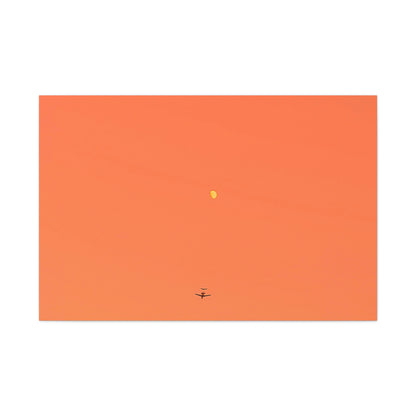 "To The Moon" (Orange) Canvas