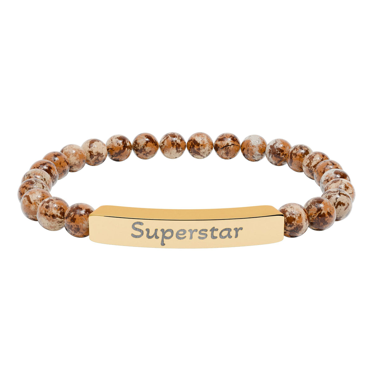 Engraved Stone Bracelet - 'Superstar'