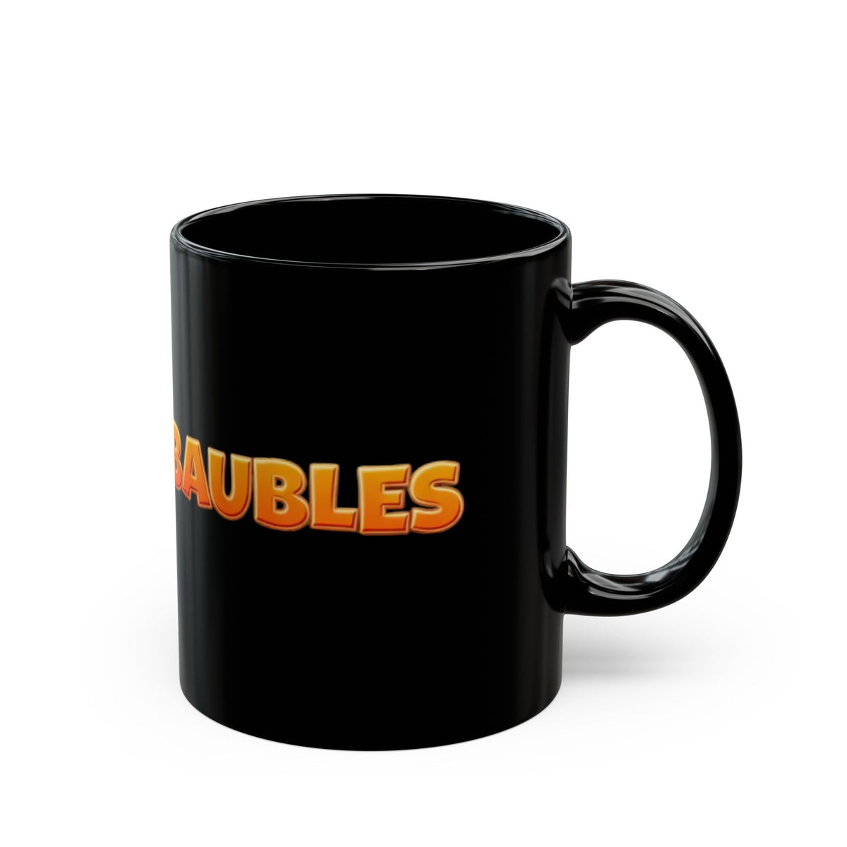 Baubles Big Logo Mug - Black