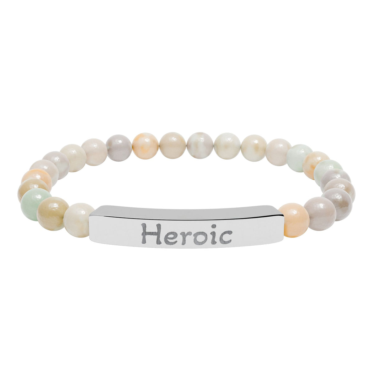 Engraved Stone Bracelet - 'Heroic'