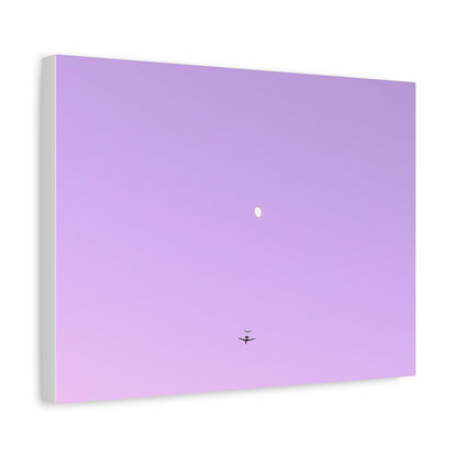 "To The Moon" (Purple) Canvas
