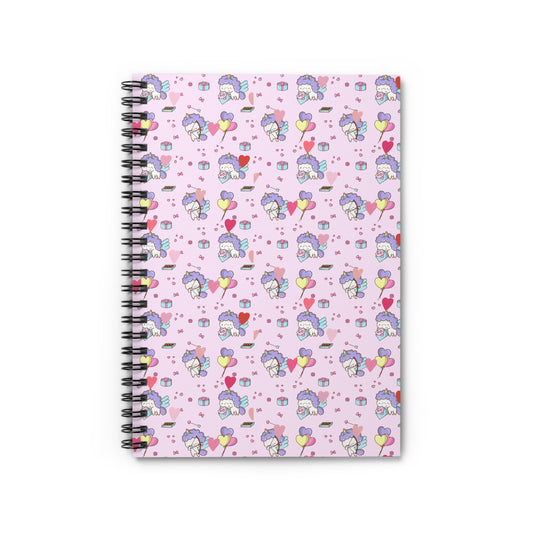 Unicorn Love Spiral Notebook - Ruled Line