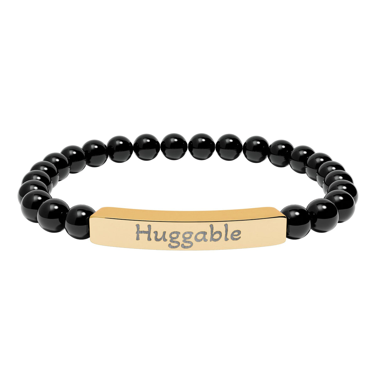 Engraved Stone Bracelet - 'Huggable'