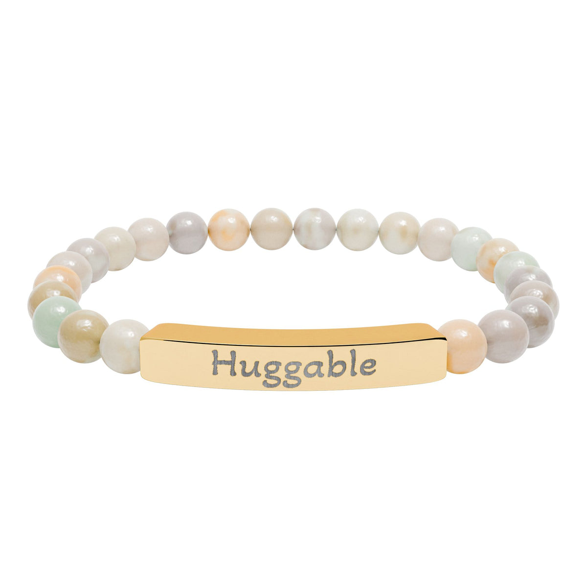 Engraved Stone Bracelet - 'Huggable'