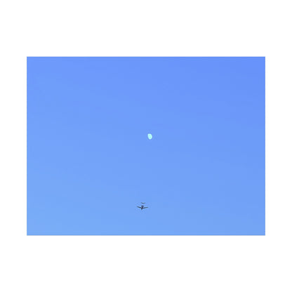 "To The Moon" (Blue) Canvas