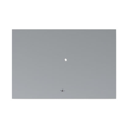 "To The Moon" (Gray) Canvas