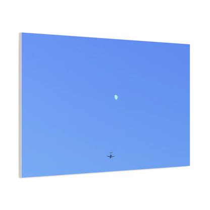 "To The Moon" (Blue) Canvas