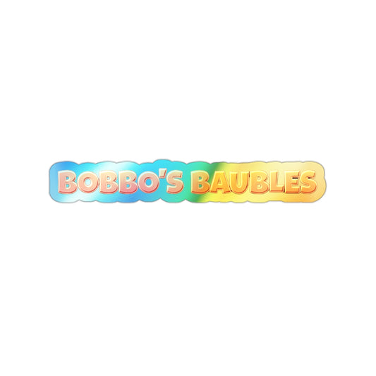 Baubles - Holographic Sticker - Orange
