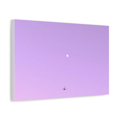 "To The Moon" (Purple) Canvas