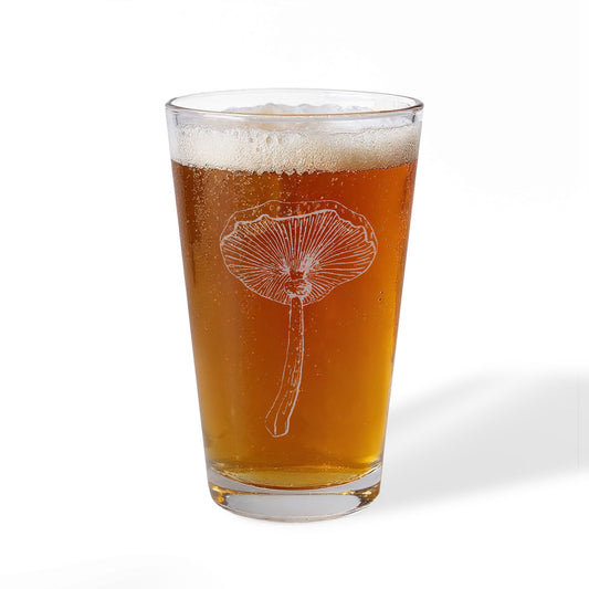 Etched 16oz Pint Glass – Mushroom 5