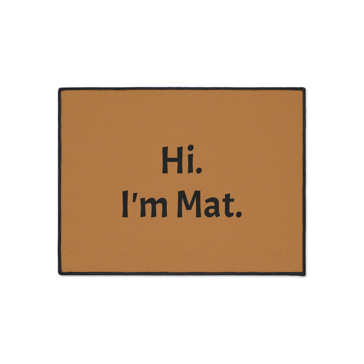 Hi. I'm Mat. (Brown) Heavy-Duty Floor Mat