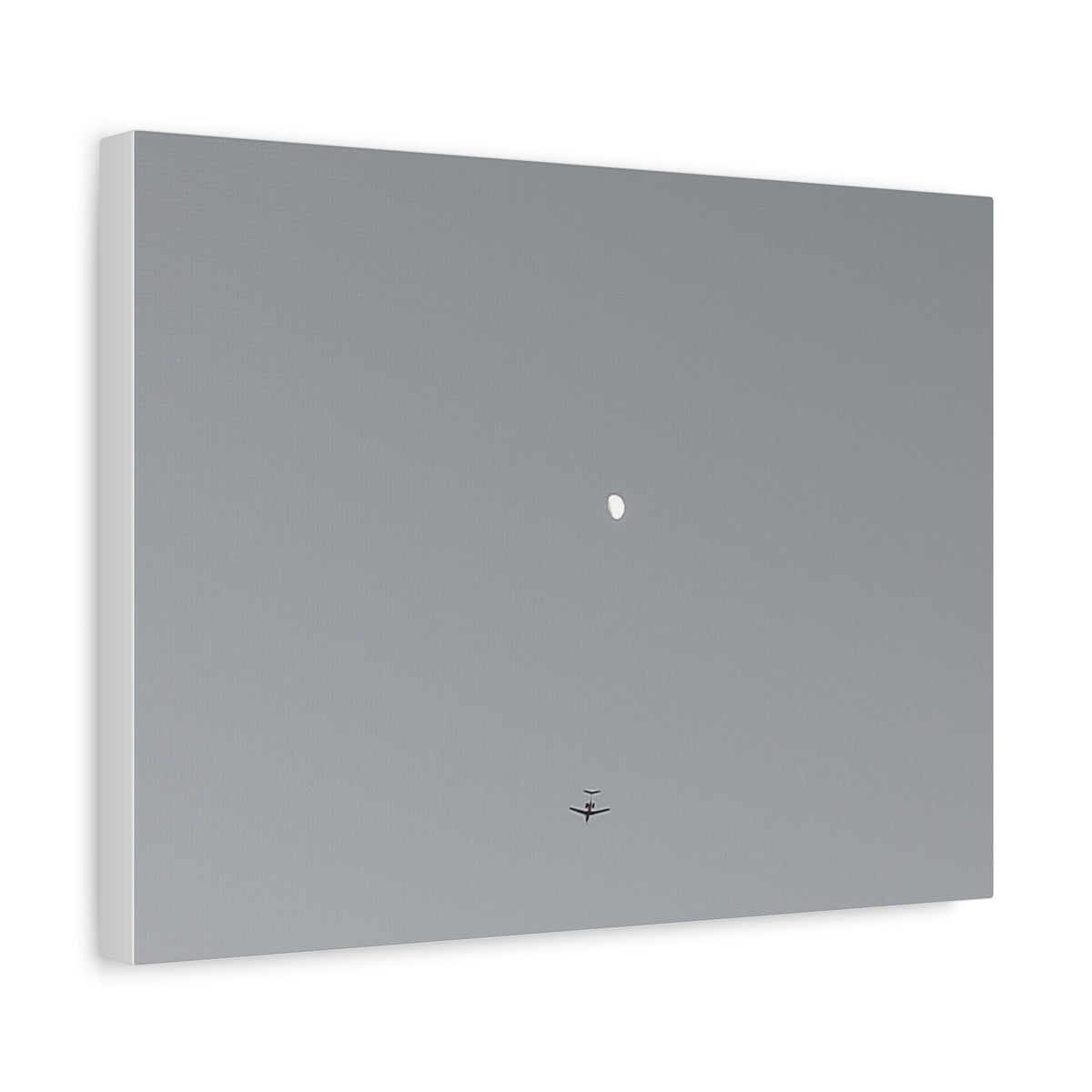 "To The Moon" (Gray) Canvas