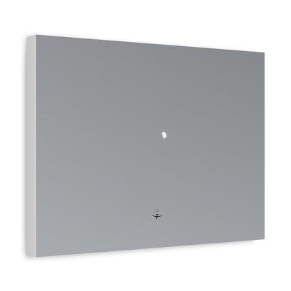 "To The Moon" (Gray) Canvas