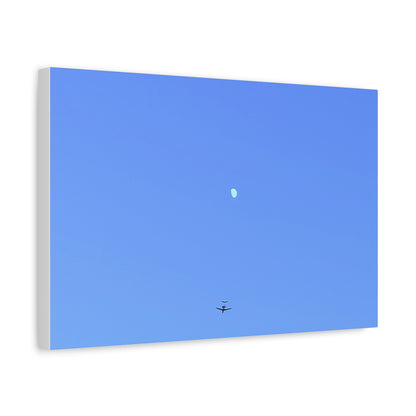 "To The Moon" (Blue) Canvas