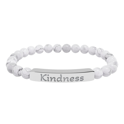 Engraved Stone Bracelet - 'Kindness'