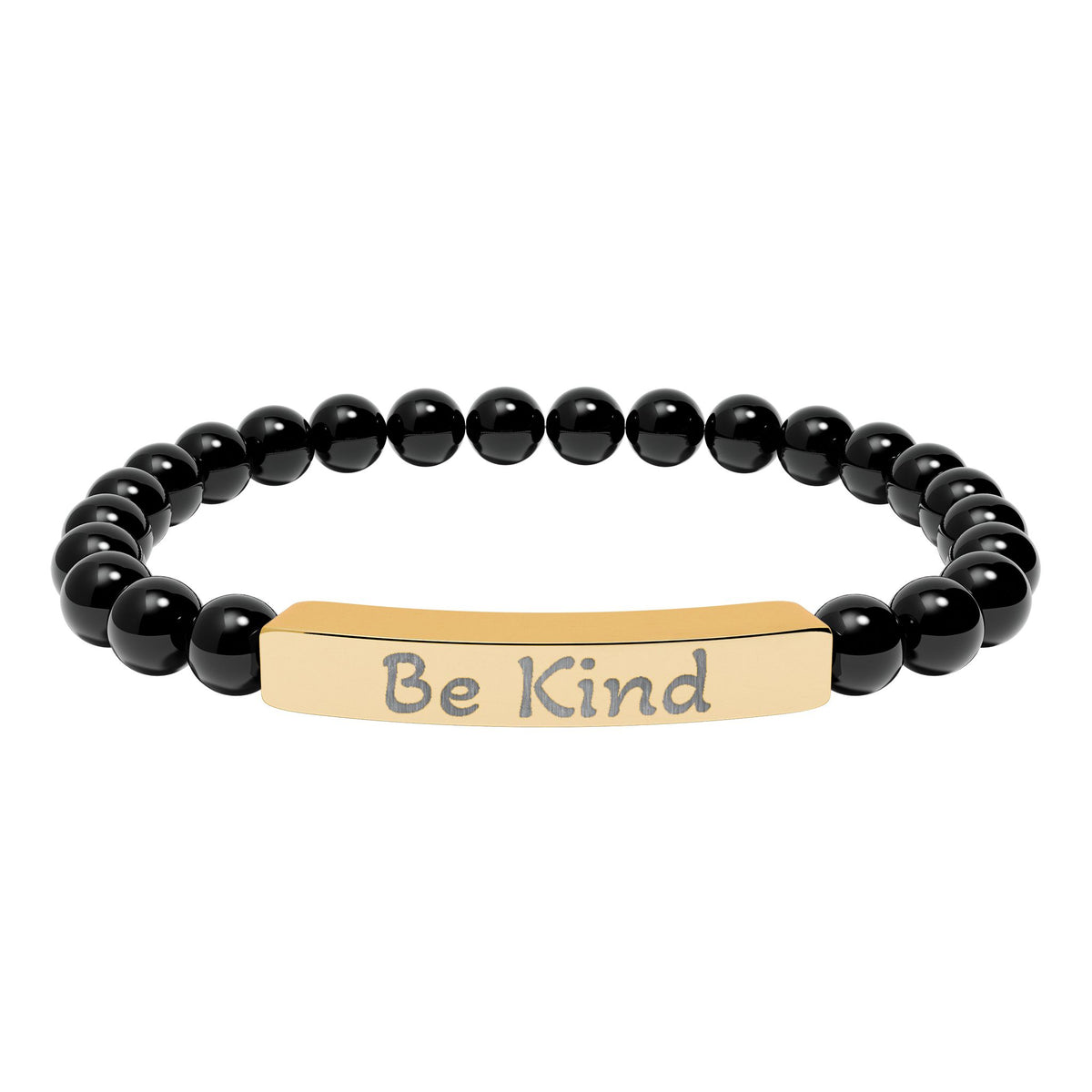 Engraved Stone Bracelet - 'Be Kind'