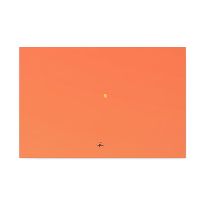 "To The Moon" (Orange) Canvas