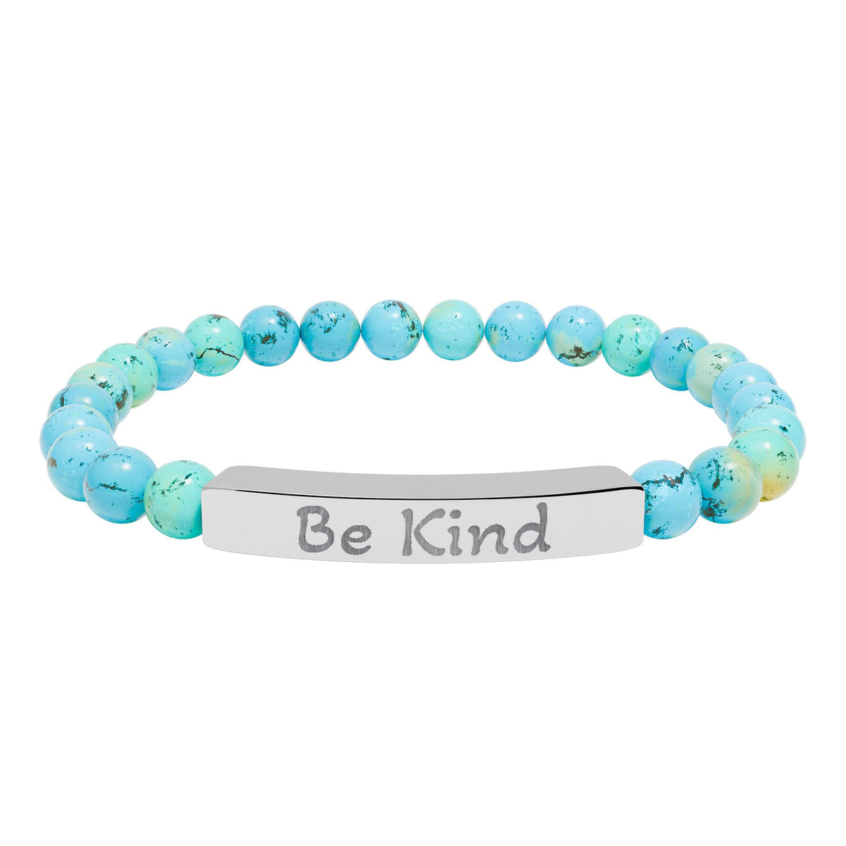 Engraved Stone Bracelet - 'Be Kind'