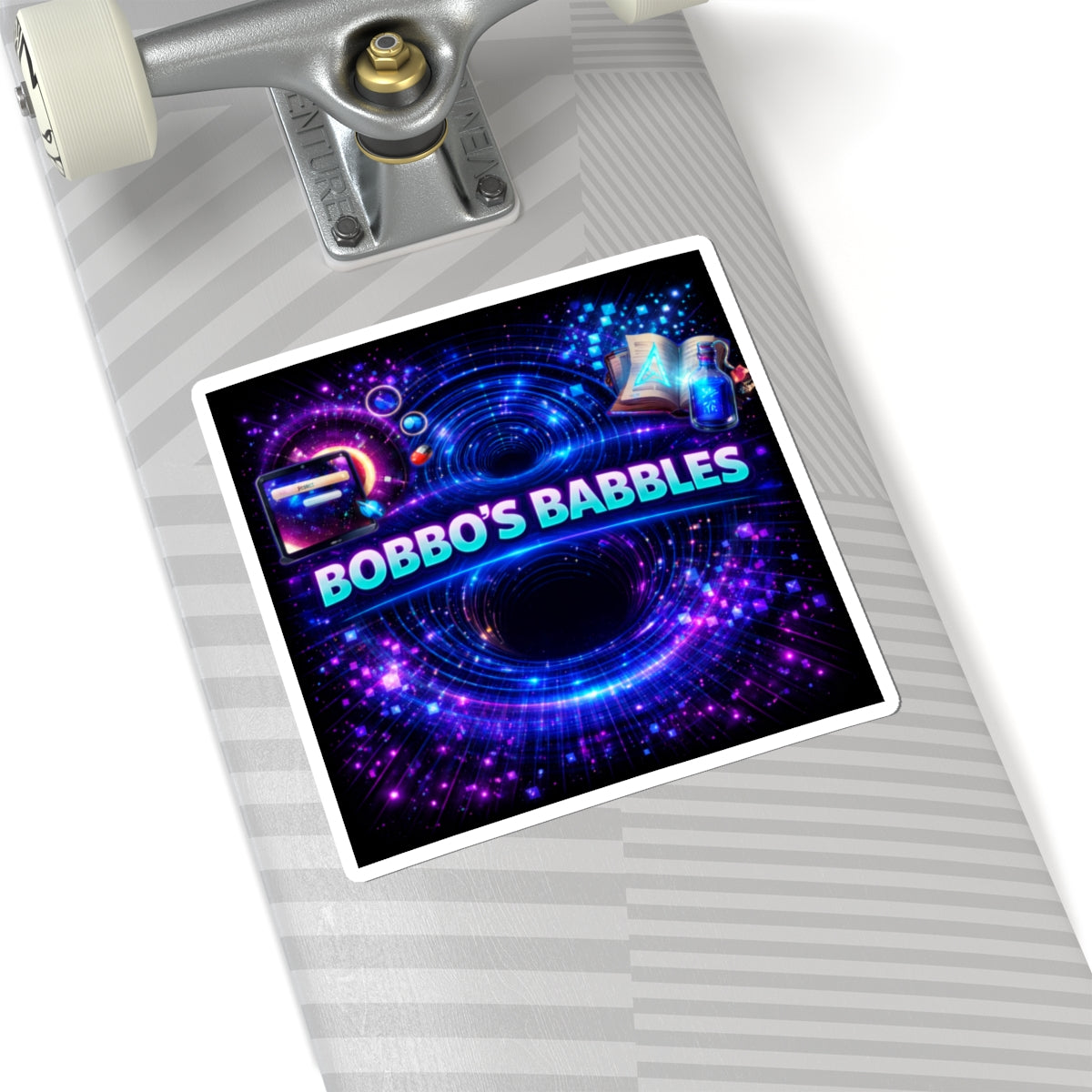 'Bobbo’s Babbles' Matrix Logo Sticker