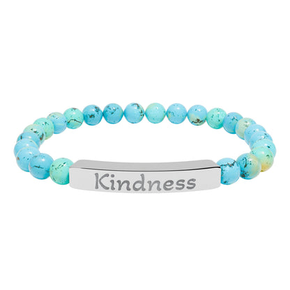Engraved Stone Bracelet - 'Kindness'