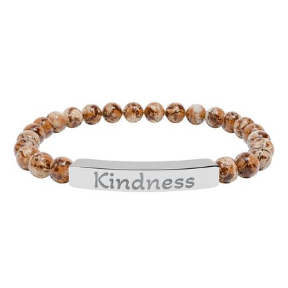 Engraved Stone Bracelet - 'Kindness'