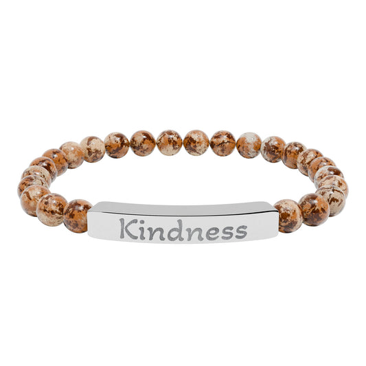 Engraved Stone Bracelet - 'Kindness'