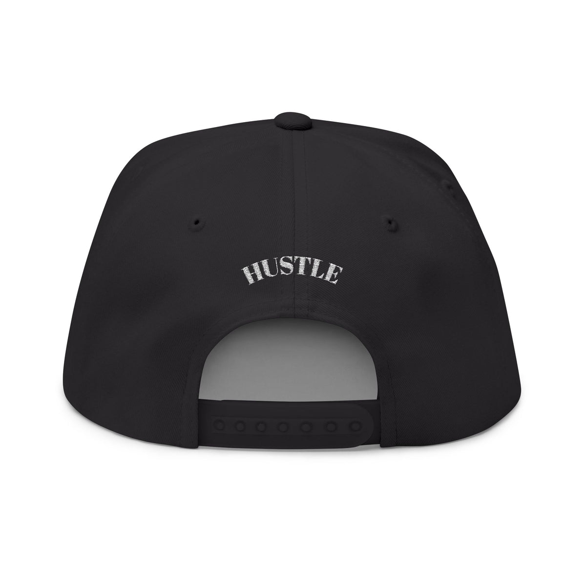 Hustle - Blank Front Flat Bill Snapback Trucker Hat