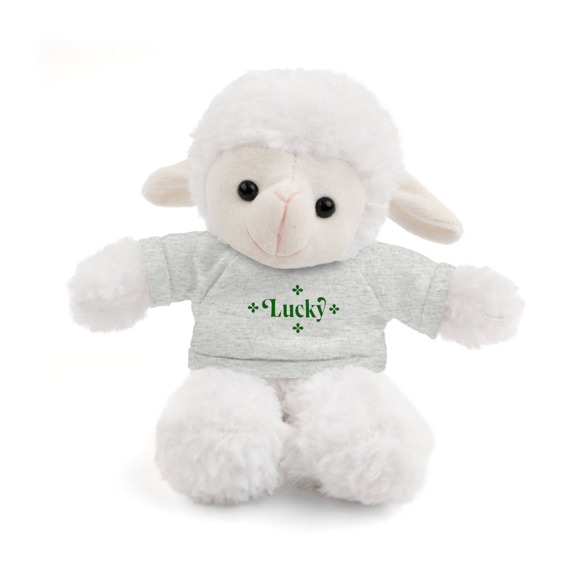 Lucky Tee Plush - Bear, Sheep, Bunny, Jaguar, Panda, or Lion