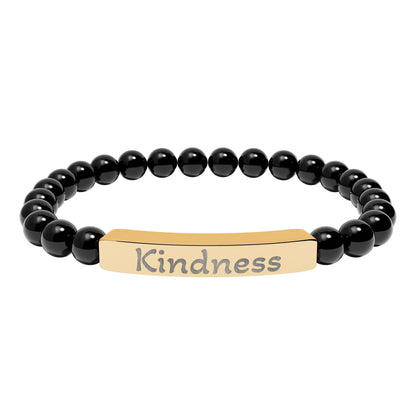 Engraved Stone Bracelet - 'Kindness'