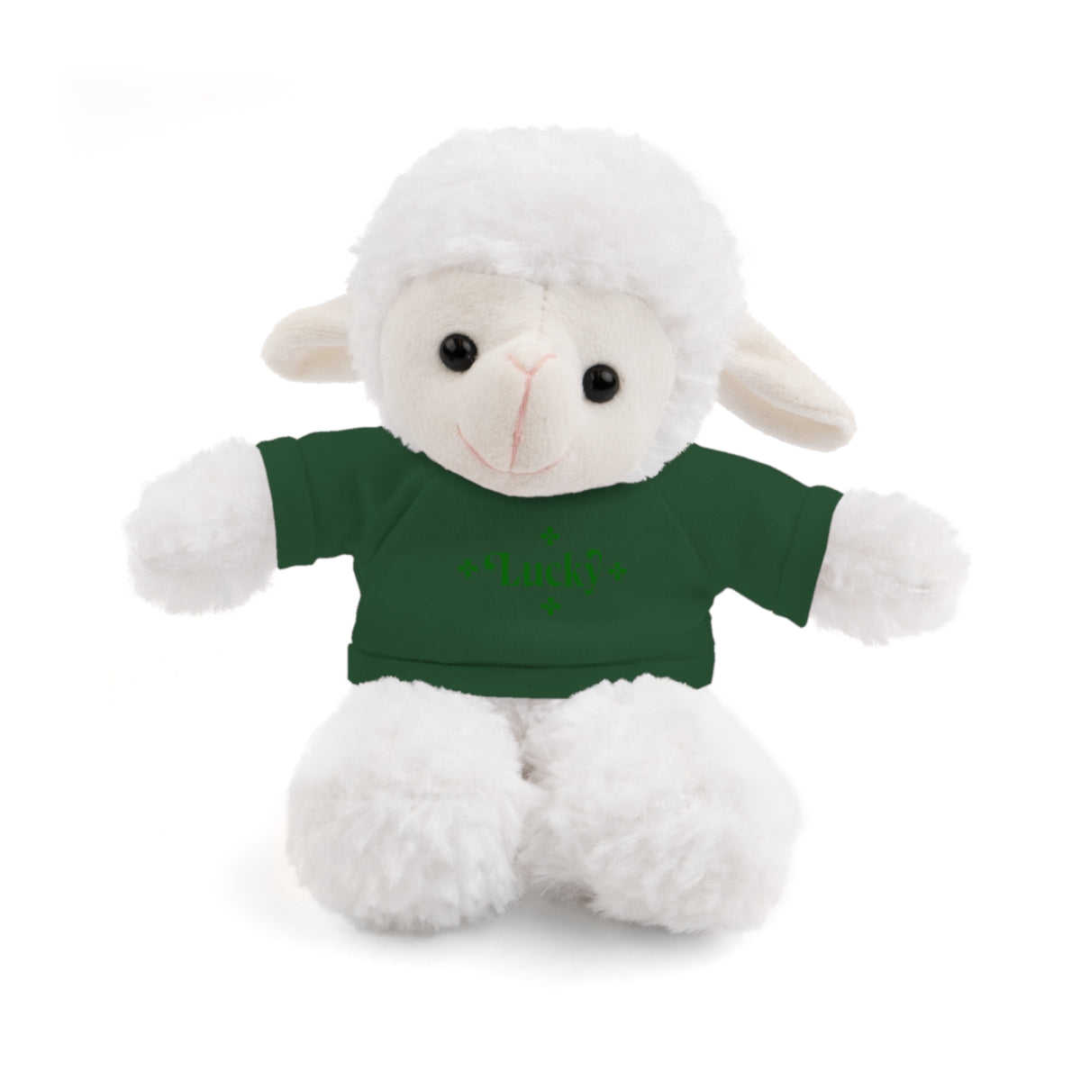 Lucky Tee Plush - Bear, Sheep, Bunny, Jaguar, Panda, or Lion