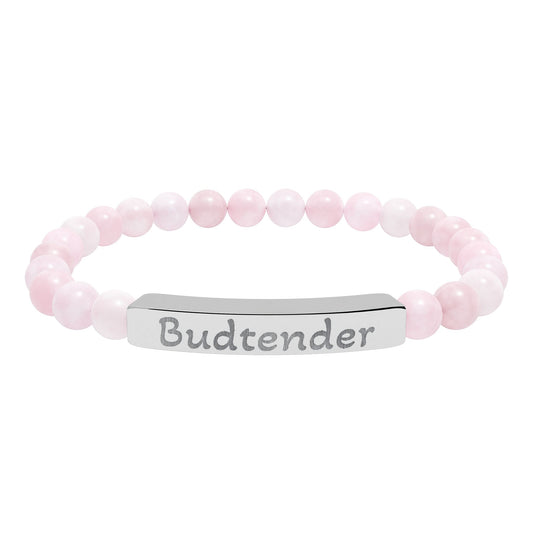 Engraved Stone Bracelet - 'Budtender'