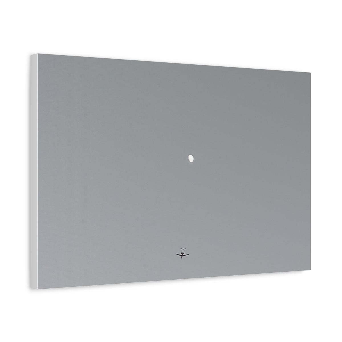 "To The Moon" (Gray) Canvas